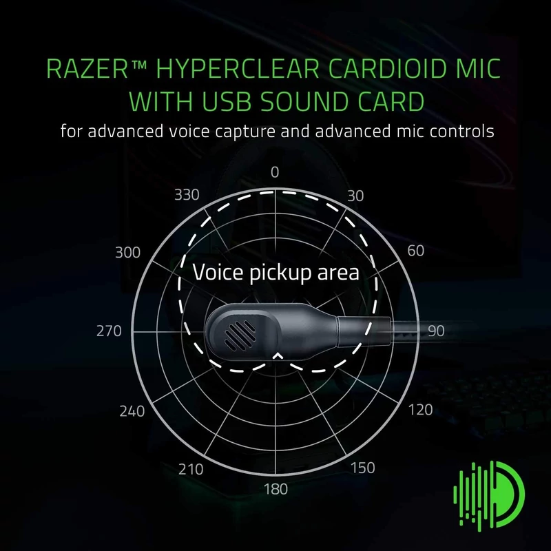 Razer Blackshark v2 USB gaming headset - Fekete (RZ04-03230100-R3M1)