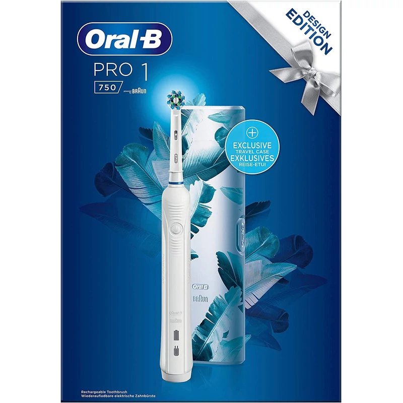 Oral-B PRO 750 Cross Action elektromos fogkefe + Utazótok - Fehér