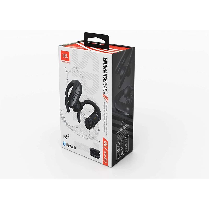 JBL Endurance Peak II True Wireless sport fülhallgató - Fekete