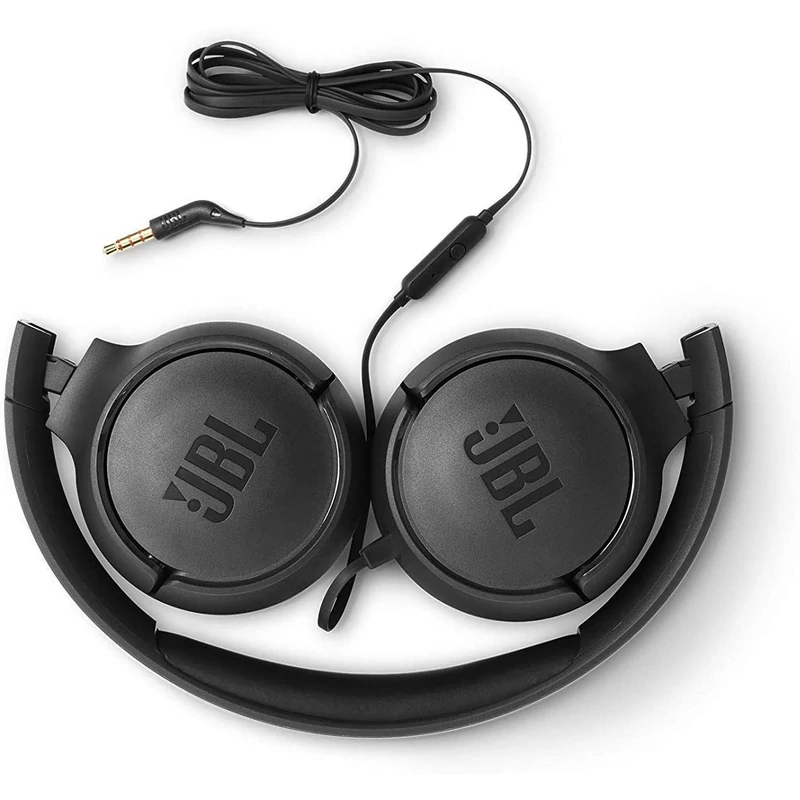 JBL Tune 500 vezetékes fejhallgató - Fekete (JBLT500BLK)