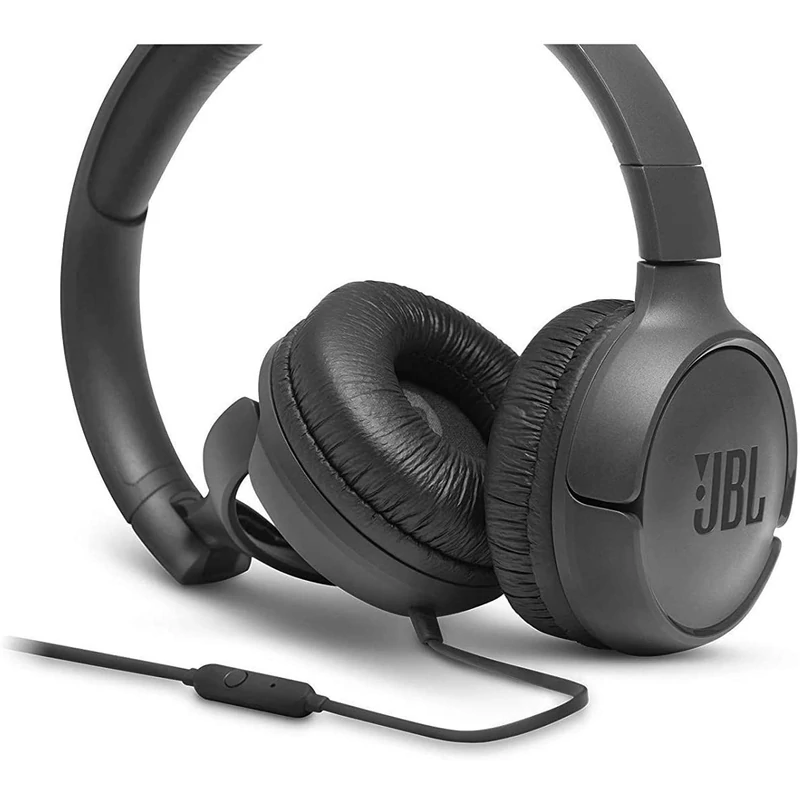JBL Tune 500 vezetékes fejhallgató - Fekete (JBLT500BLK)