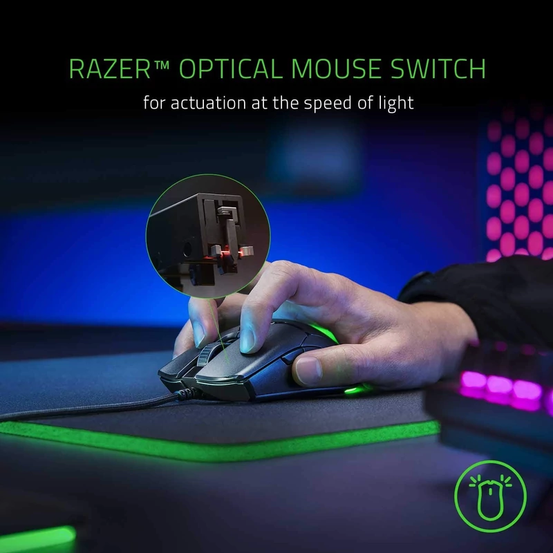 Razer Viper Mini gaming egér - Fekete (‎RZ01-03250100-R3M1)