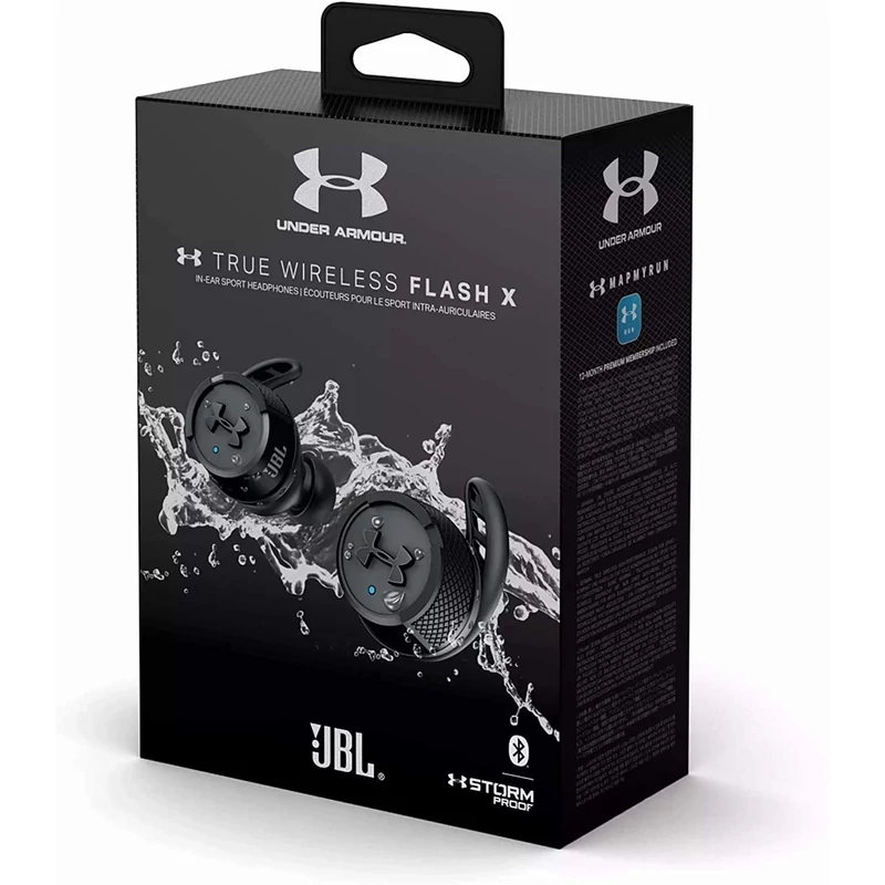 JBL Under Armour True Wireless Flash X sportfülhallgató - Fekete (UAJBLFLASHXBLK)