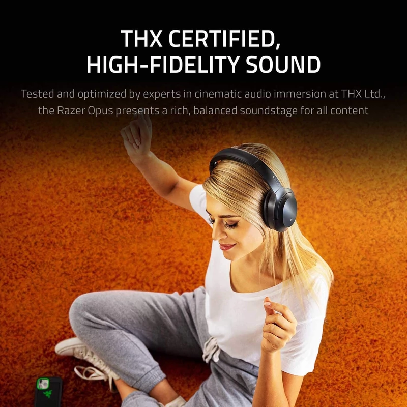 Razer Opus Wireless ANC Headset - Fekete (RZ04-03430100-R3M1)