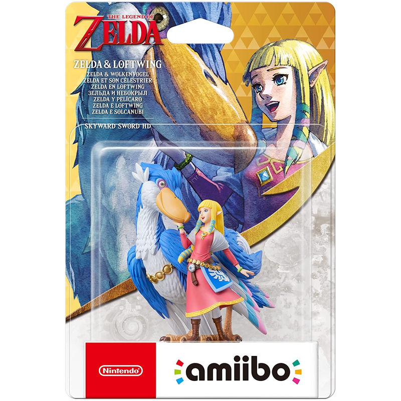 Amiibo Zelda &amp; Loftwing kiegészítő figura