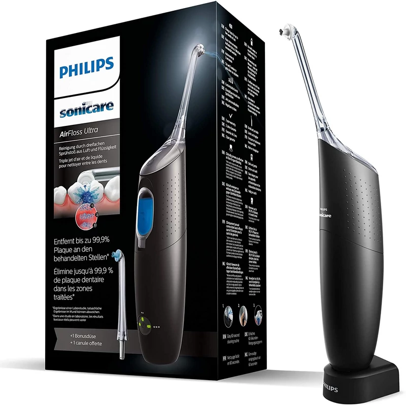 Philips HX8438/03 Sonicare AirFloss Ultra fogköztisztító - Fekete (HX8438/03)