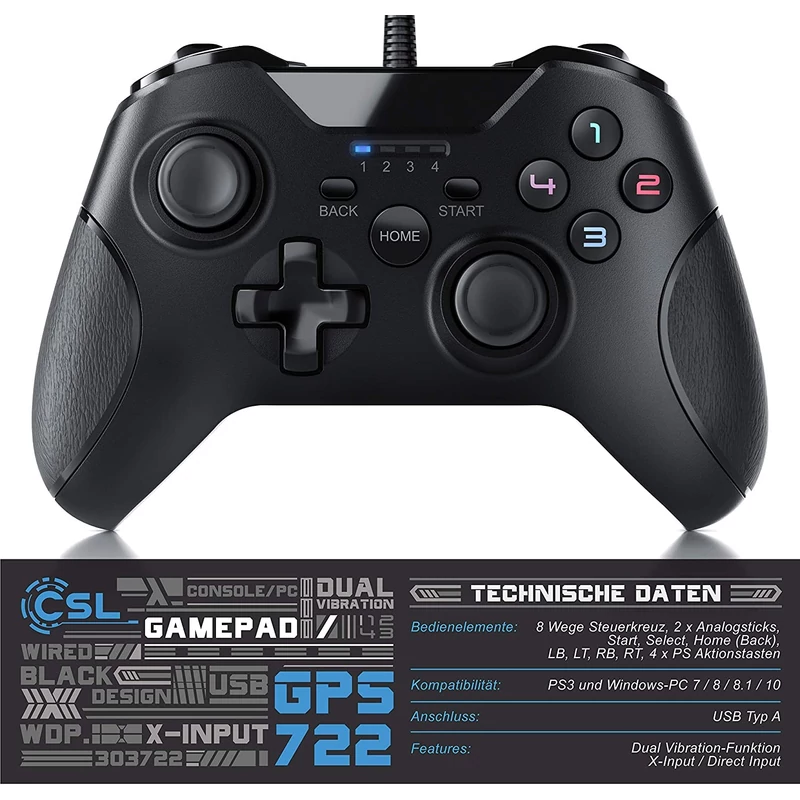 Omega Sandpiper Wired Controller 3in1