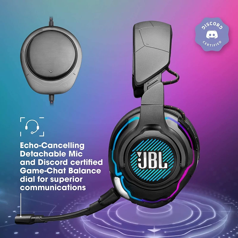 JBL Quantum ONE Gamer fejhallgató - Fekete (JBLQUANTUMONEBLK)