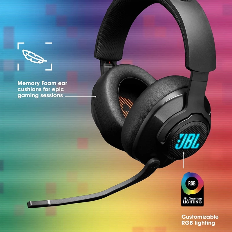 JBL Quantum 400 Gamer fejhallgató - Fekete (JBLQUANTUM400BLK)