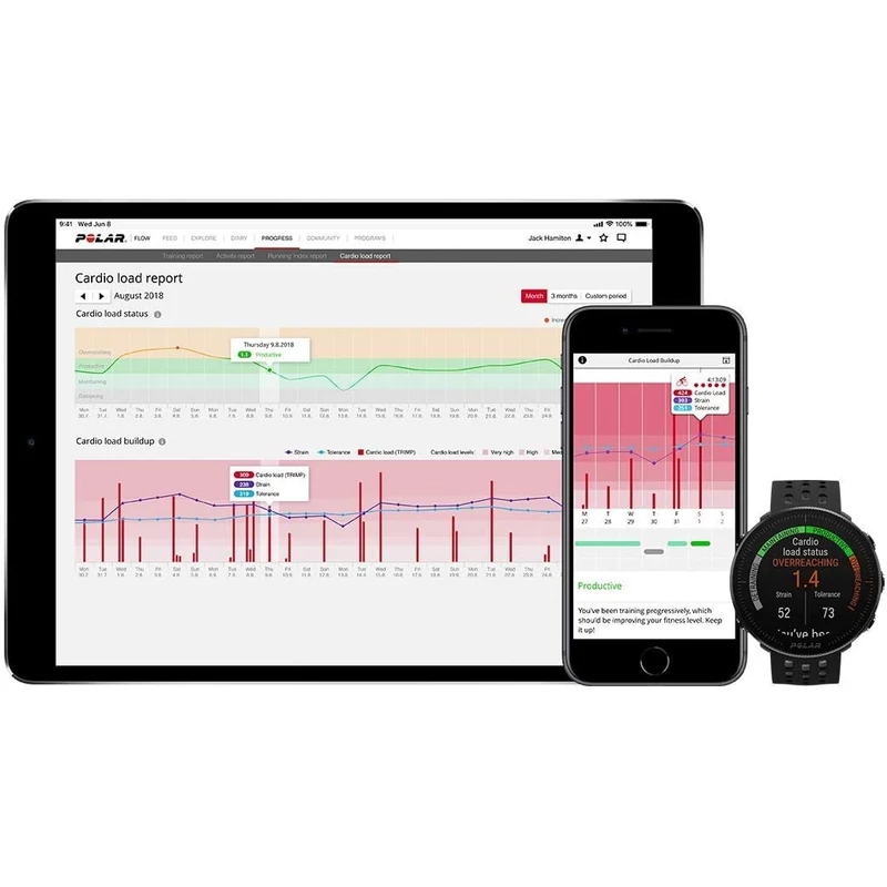 Polar Vantage M2 sportóra - Fekete/Szürke