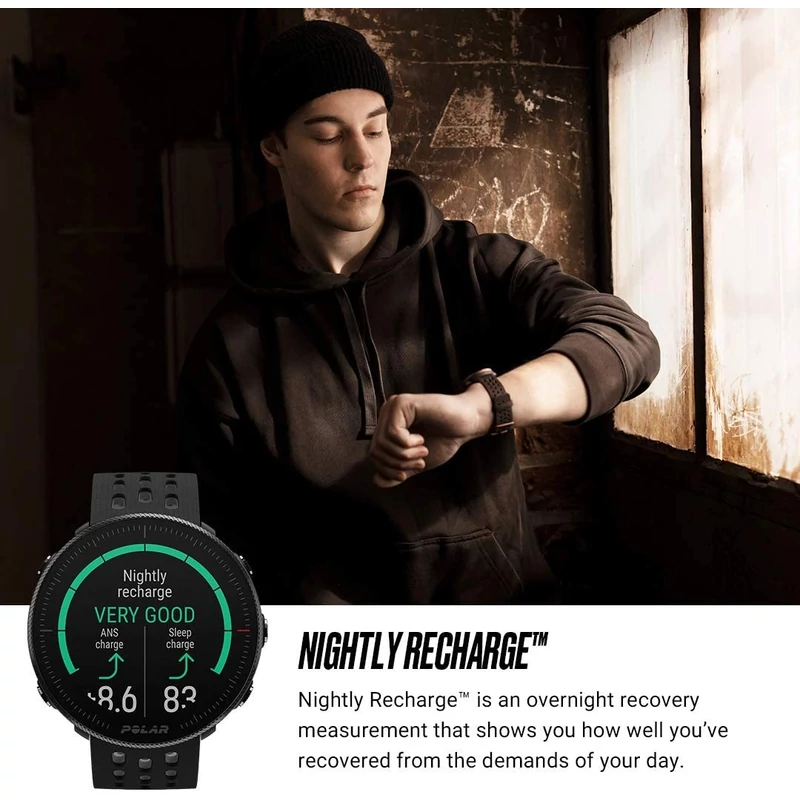 Polar Vantage M2 sportóra - Fekete/Szürke
