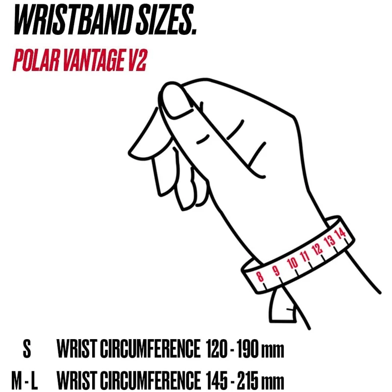 Polar Vantage V2 sportóra M/L méret - Fekete