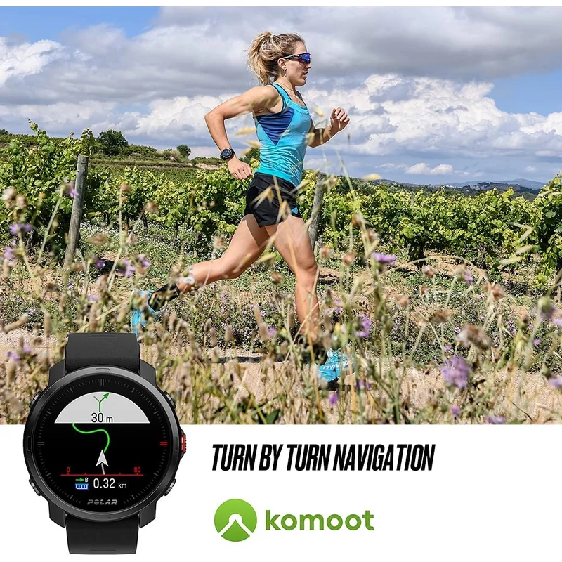 Polar Grit X multisport óra M/L méret - Fekete