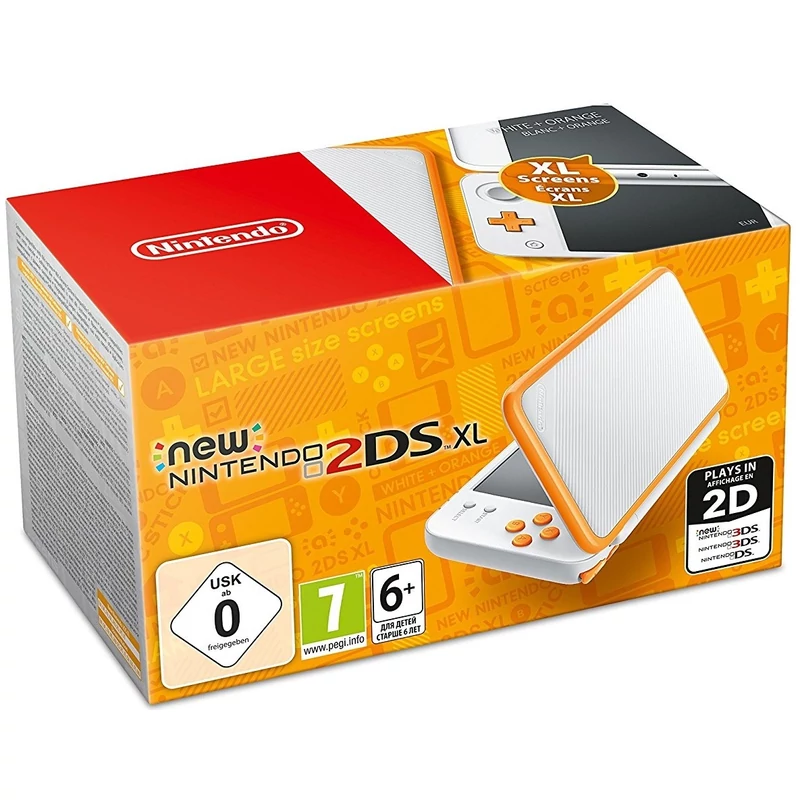 New Nintendo 2DS XL (White/Orange)