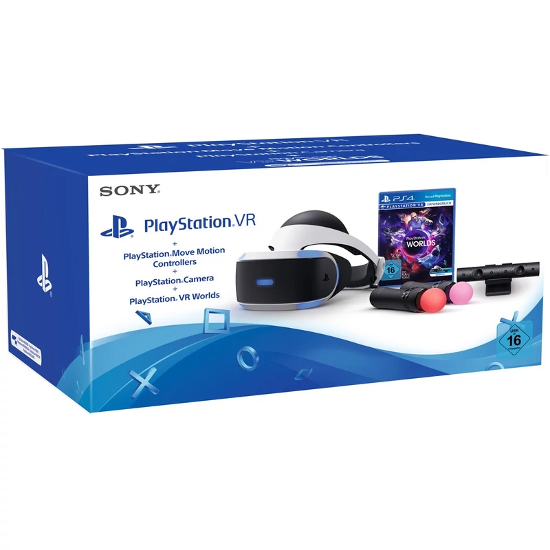 Sony Playstation VR + VR Worlds + PS Kamera + PS Move Twin Pack