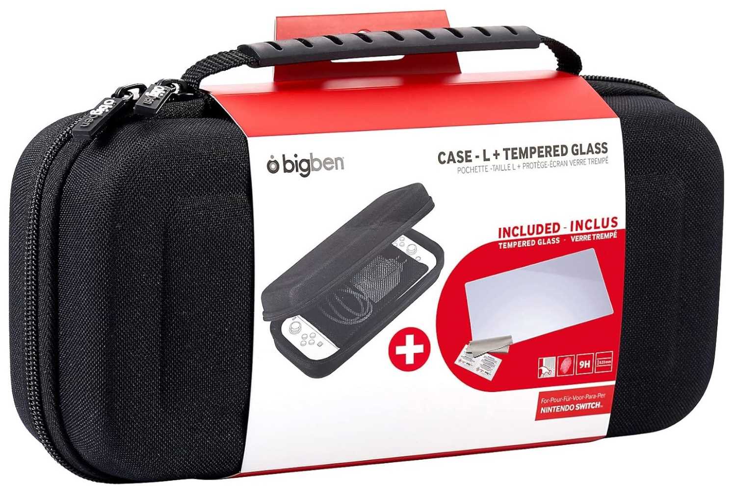 Bigben Case-L + Tempered Glass (SWITCHPACK5)
