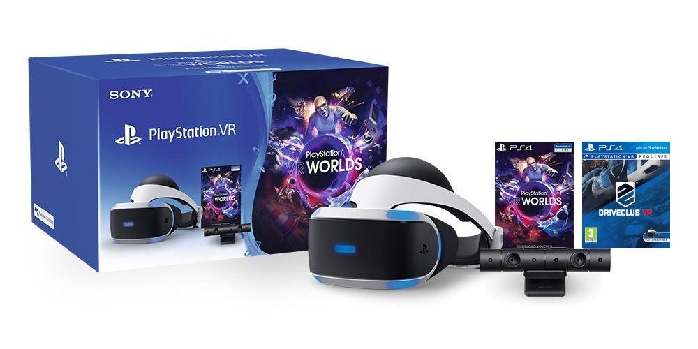 Sony Playstation VR + Playstation VR Worlds + Kamera + Driveclub VR játék