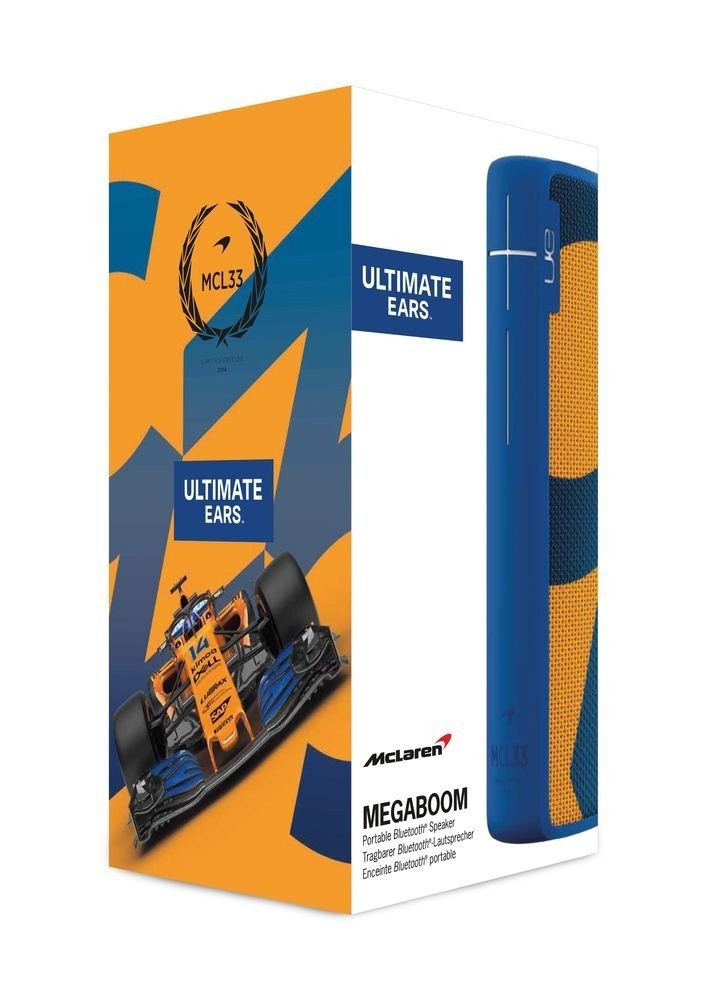 Logitech Ultimate Ears MEGABOOM McLaren F1 Edition, MCL33 - Kék/Narancs (984-001452)