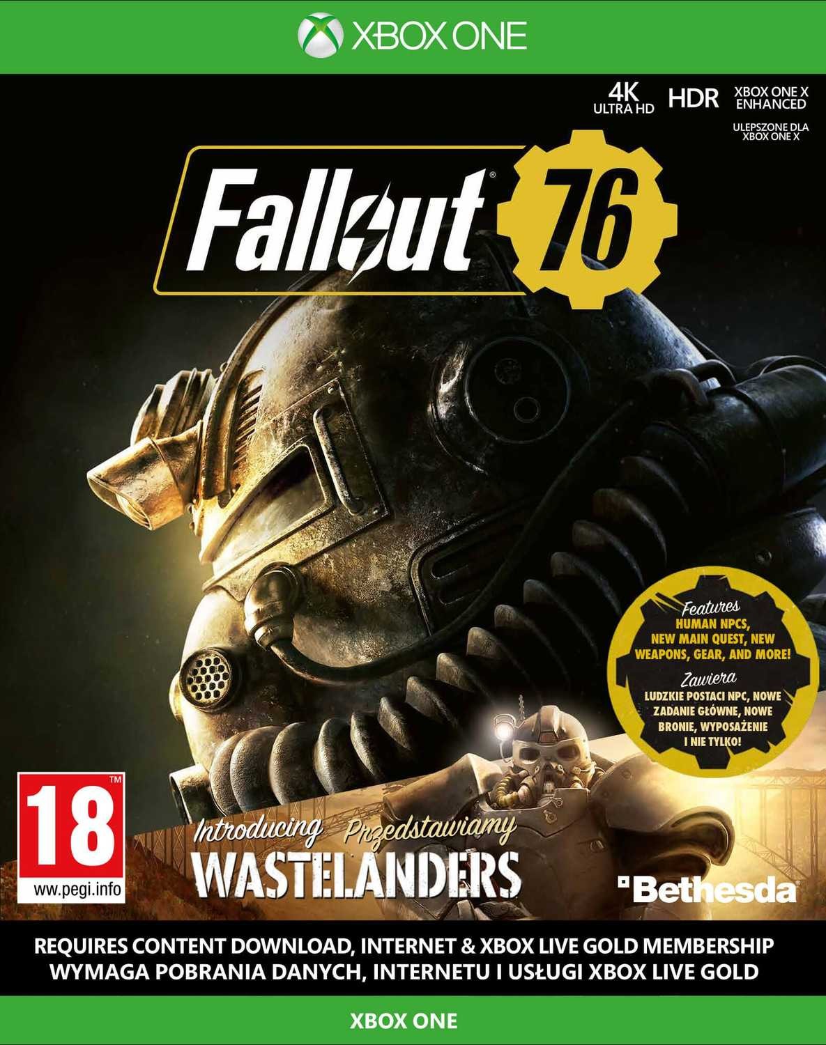 Fallout 76 letöltőkód (Xbox One)