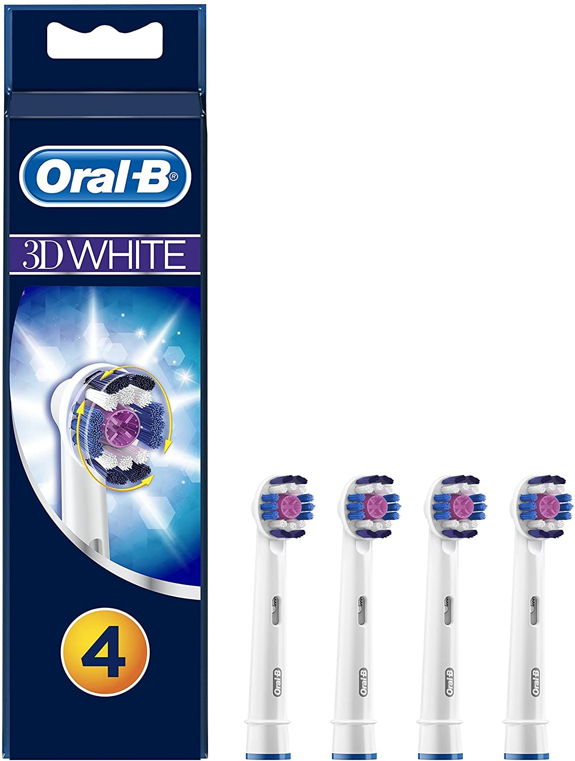 Oral-B 3D White EB18-4 fogkefe pótfej (4 db) (10PO010098)