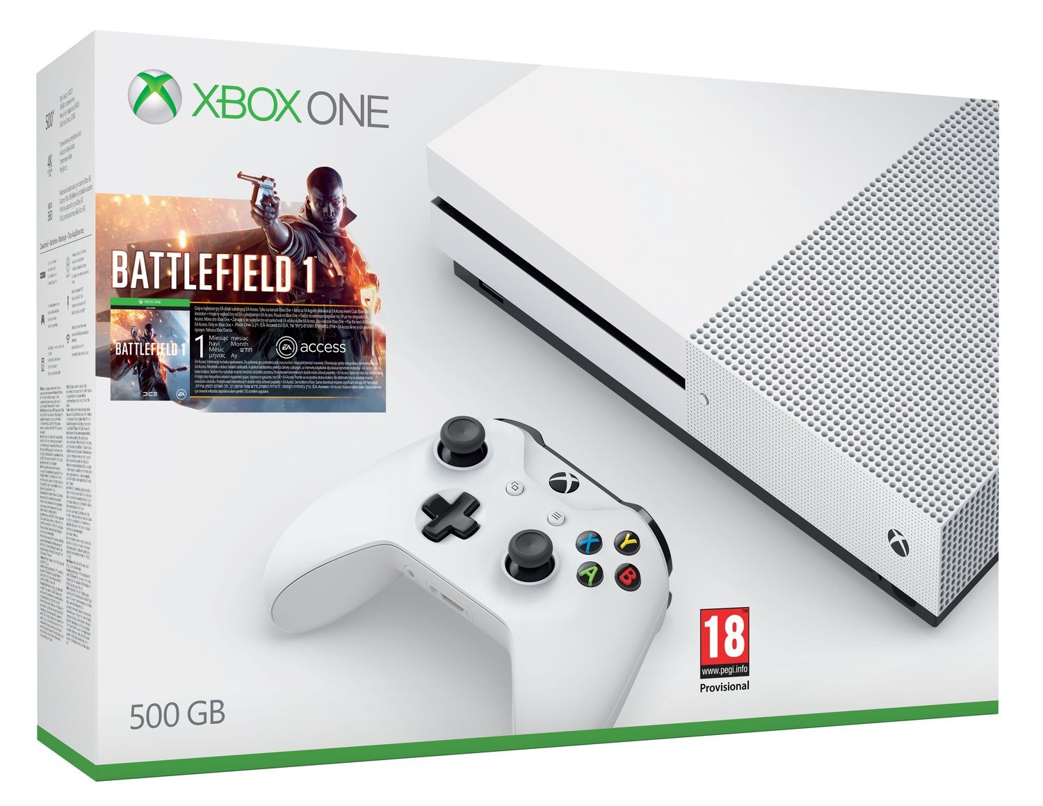 Xbox One S 1TB + Battlefield 1